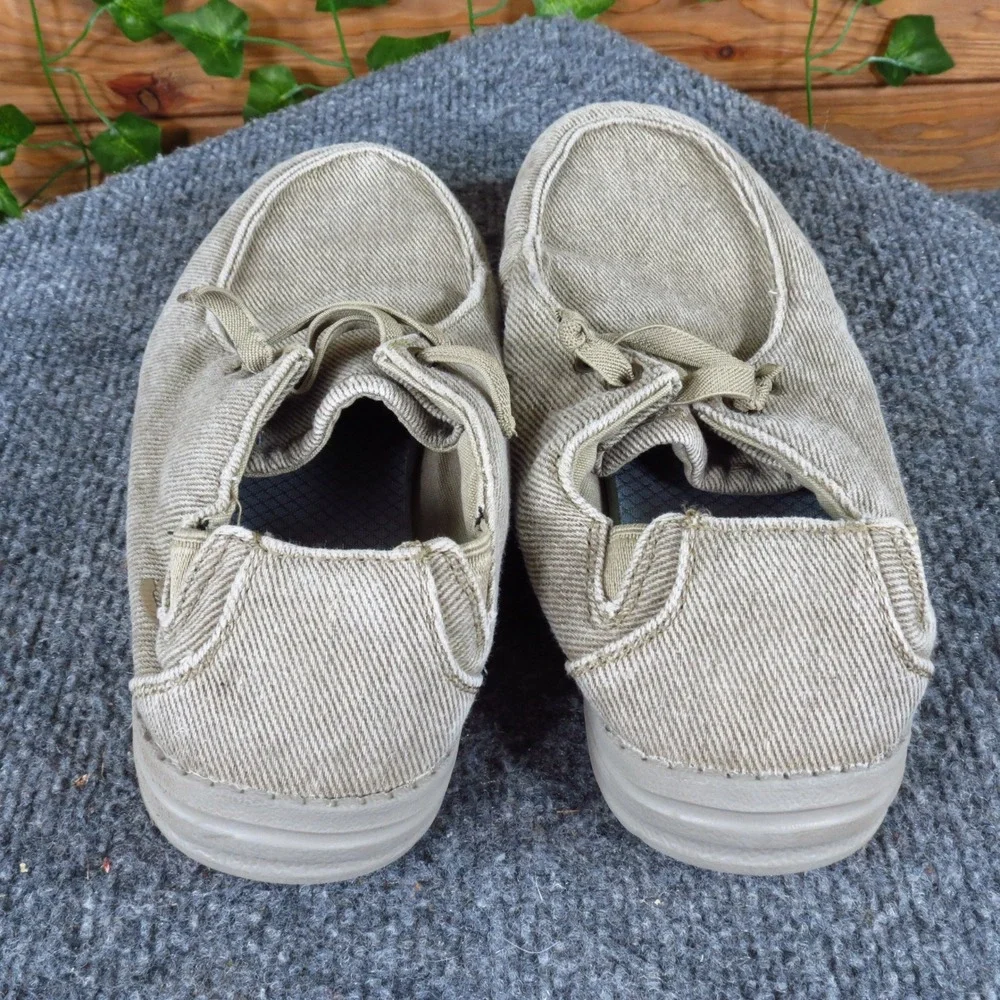 Skechers Melson-Raymon Kids‎ Textile Slip-On Casual Shoes Size 3 Beige Comfort